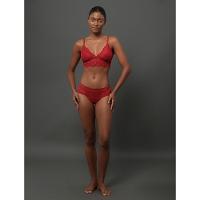 Calcinha Fio Dental Bridal Lace Calvin Klein Underwear - Vermelho - 1