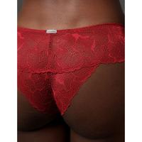 Calcinha Fio Dental Bridal Lace Calvin Klein Underwear - Vermelho - 5