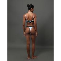 Calcinha Fio Dental Cotton Monogram Calvin Klein Underwear - Azul Claro - 2