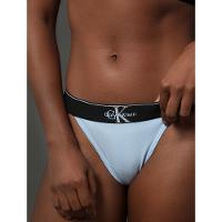 Calcinha Fio Dental Cotton Monogram Calvin Klein Underwear - Azul Claro - 5