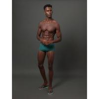 Sunga Trunk Logo Lateral Calvin Klein Swimwear - Verde - 2