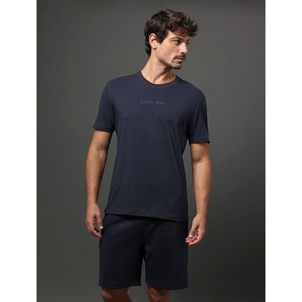 Camiseta Masculina Meia Malha Calvin Klein Underwear - Marinho - 1