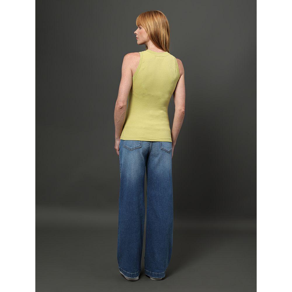 Regata Feminina Ribana Com Botões Calvin Klein - Verde Pistache - 2