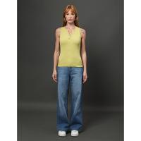 Regata Feminina Ribana Com Botões Calvin Klein - Verde Pistache - 3