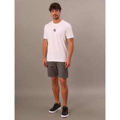Camiseta Manga Curta Calvin Klein Jeans Masculino Ck Rubber Patch - Branco 2