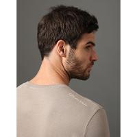 Camiseta Masculina Logo Costas Calvin Klein Swimwear - Caqui Medio - 2