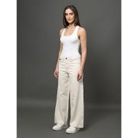 Calça Feminina Cropped Wide Natural Leg Calvin Klein Jeans - Off White - 3