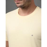 Camiseta Masculina Meia Malha Calvin Klein - Amarelo Manteiga