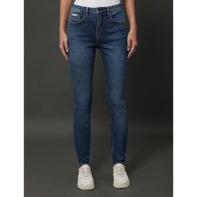Calça Jeans Feminina Skinny High Rise Calvin Klein Jeans - Azul Médio