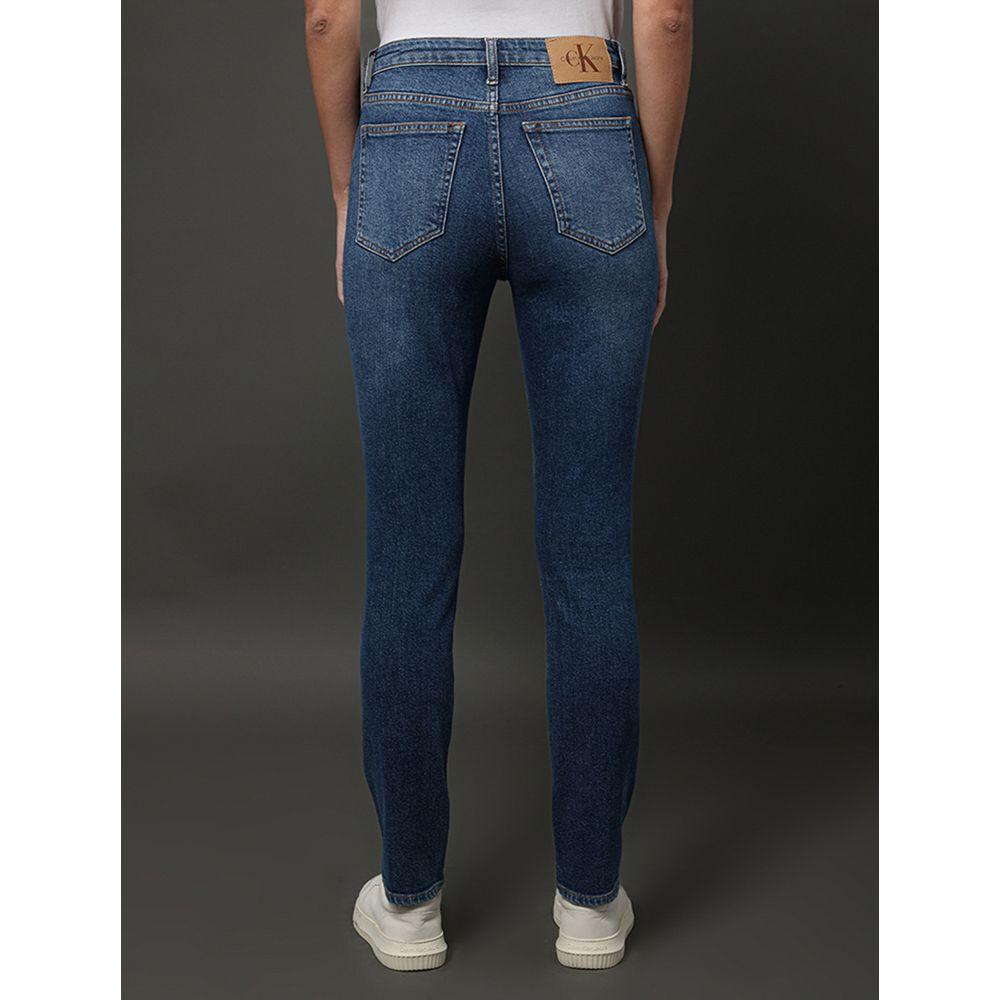 Calça Jeans Feminina Skinny High Rise Calvin Klein Jeans - Azul Médio - 2