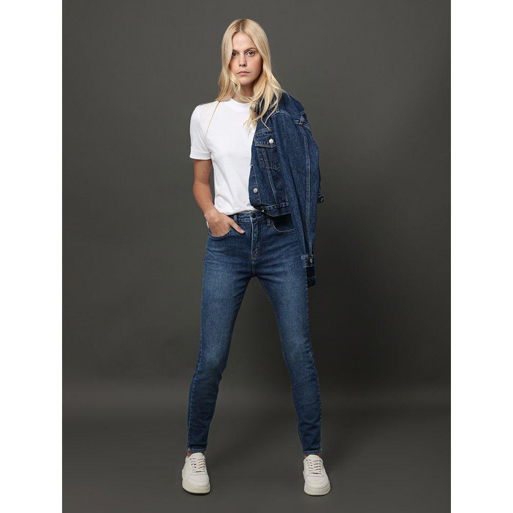 Calça Jeans Feminina Skinny High Rise Calvin Klein Jeans - Azul Médio - 5