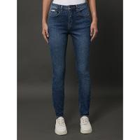 Calça Jeans Feminina Skinny High Rise Calvin Klein Jeans - Azul Médio - 1