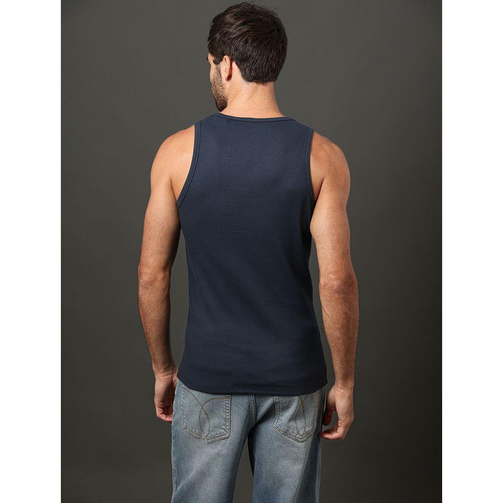 Regata Masculina Ribana Monogram Calvin Klein Jeans - Marinho - 2