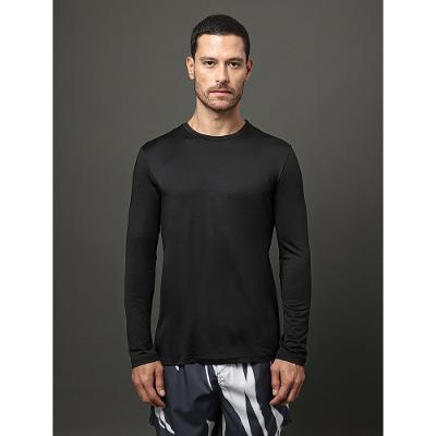 Camiseta Masculina Manga Longa Calvin Klein Swimwear - Preto