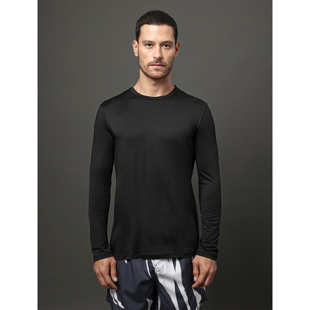 Camiseta Masculina Manga Longa Calvin Klein Swimwear - Preto - 1