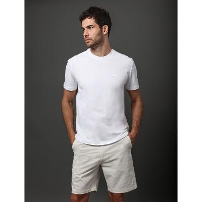 Camiseta Masculina Piquet Patch Borracha Calvin Klein - Branco 2