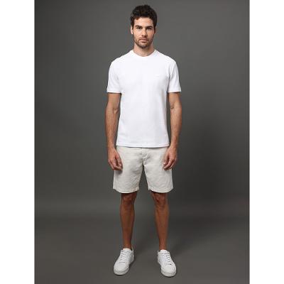 Camiseta Masculina Piquet Patch Borracha Calvin Klein - Branco 2
