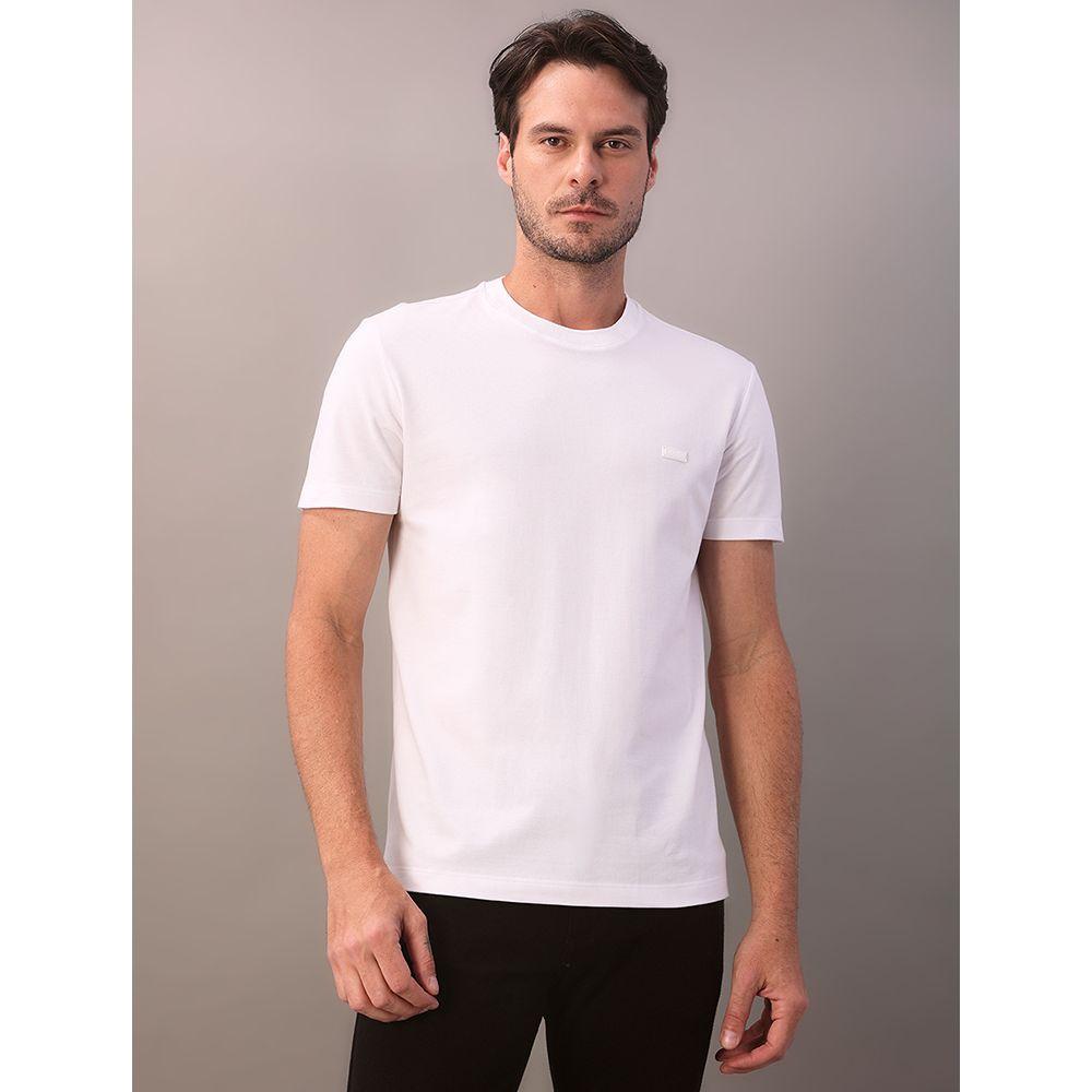 Camiseta Masculina Piquet Patch Borracha Calvin Klein - Branco 2 - 2