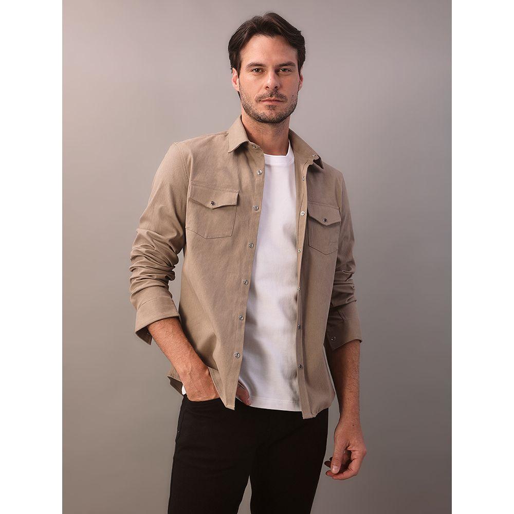 Camiseta Masculina Piquet Patch Borracha Calvin Klein - Branco 2 - 5