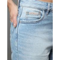 Bermuda Jeans Feminina Baggy Calvin Klein Jeans - Azul Claro