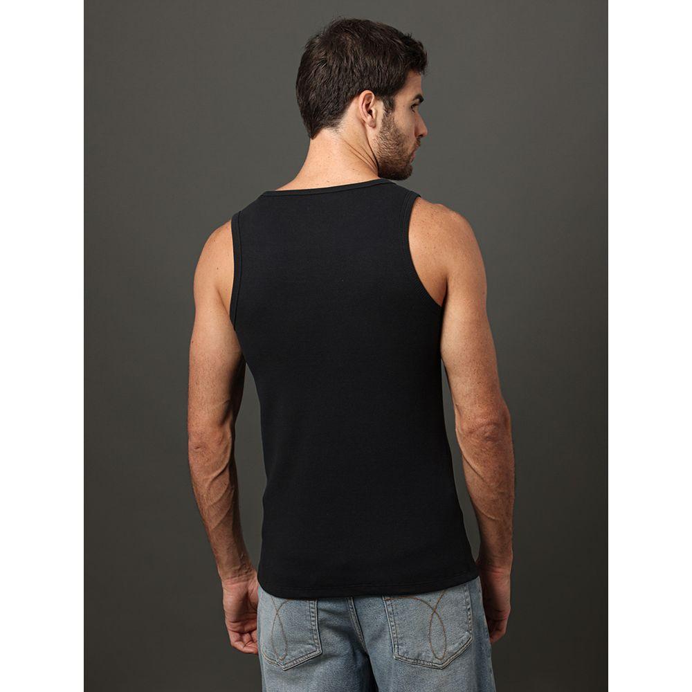 Regata Masculina Ribana Monogram Calvin Klein Jeans - Preto - 2