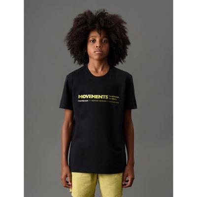 Camiseta Menino Movements Calvin Klein Jeans - Preto