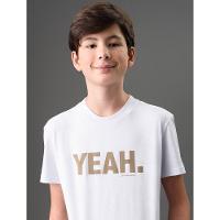 Camiseta Menino Yeah Calvin Klein Jeans - Branco