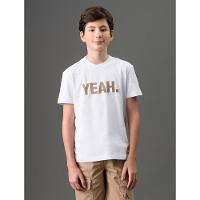 Camiseta Menino Yeah Calvin Klein Jeans - Branco - 1