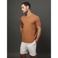 Camiseta Masculina Malhão Com Punhos Calvin Klein Jeans - Havana - 5