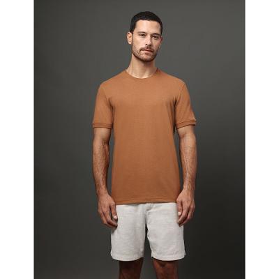 Camiseta Masculina Malhão Com Punhos Calvin Klein Jeans - Havana