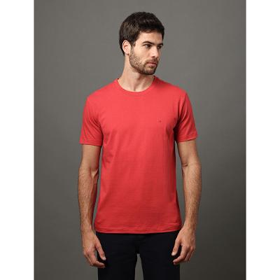 Camiseta Masculina Meia Malha Calvin Klein - Vermelho
