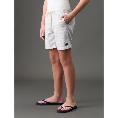 Shorts Menino Elástico Listras Calvin Klein Jeans - Lavanda