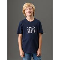 Camiseta Menino Serif Font Calvin Klein Jeans - Marinho - 1