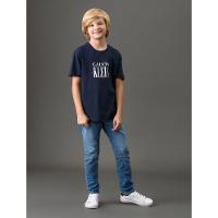 Camiseta Menino Serif Font Calvin Klein Jeans - Marinho - 3