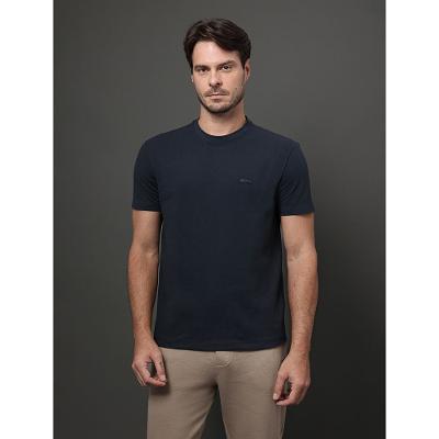 Camiseta Masculina Piquet Patch Borracha Calvin Klein - Marinho
