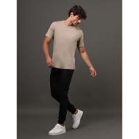 Camiseta Masculina Pima Calvin Klein - Caqui Medio - 5