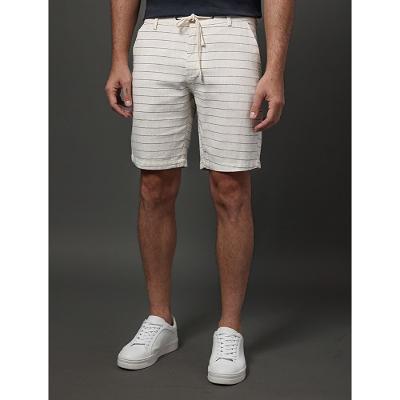 Bermuda Masculina Cotton Stripes  Calvin Klein - Off White
