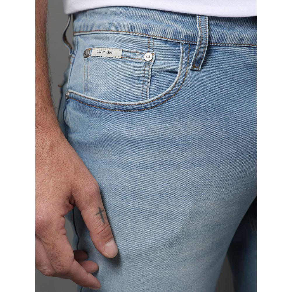 Calça Jeans Masculina Slim 5 Pockets Calvin Klein - Azul Claro - 4