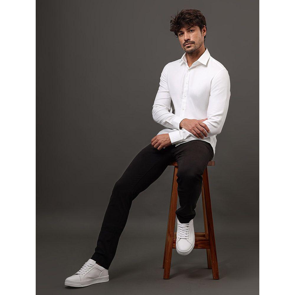 Calça Masculina Chino Slim Modern Twill Calvin Klein - Preto - 5