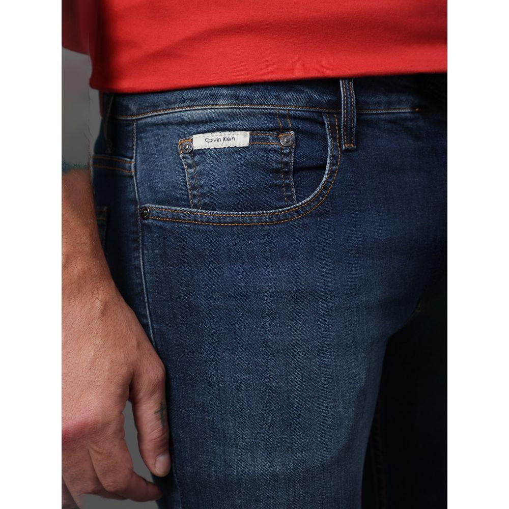 Calça Jeans Masculina Skinny 5 Pockets Calvin Klein - Marinho - 4