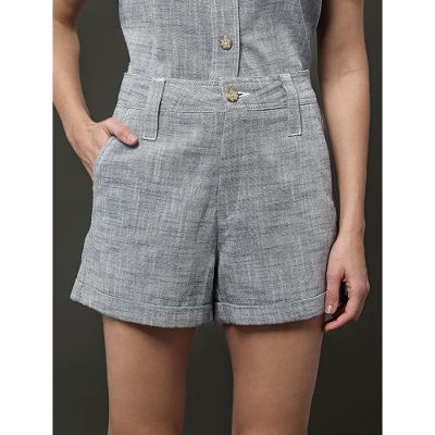 Bermuda Feminina Barra Virada Calvin Klein Jeans - Marinho