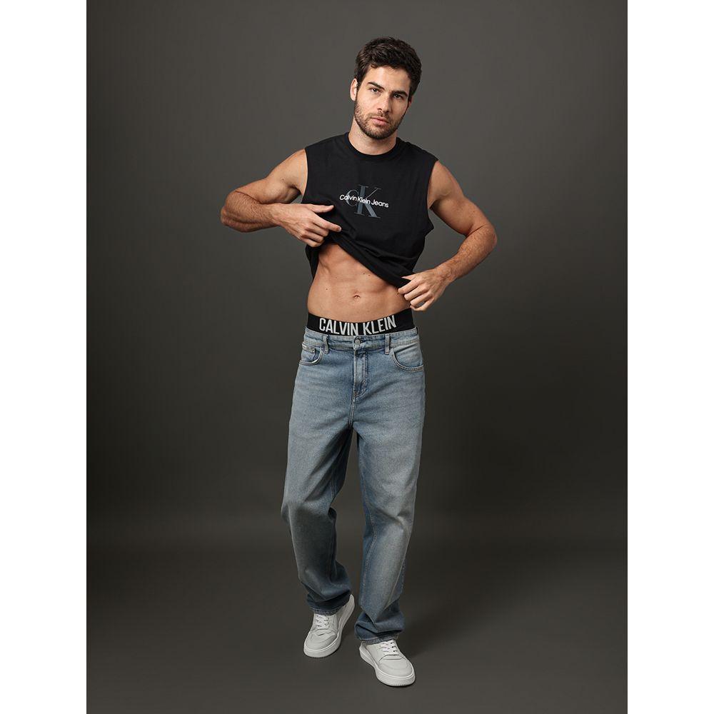 Regata Masculina Logo Re Issue Calvin Klein Jeans - Preto - 4