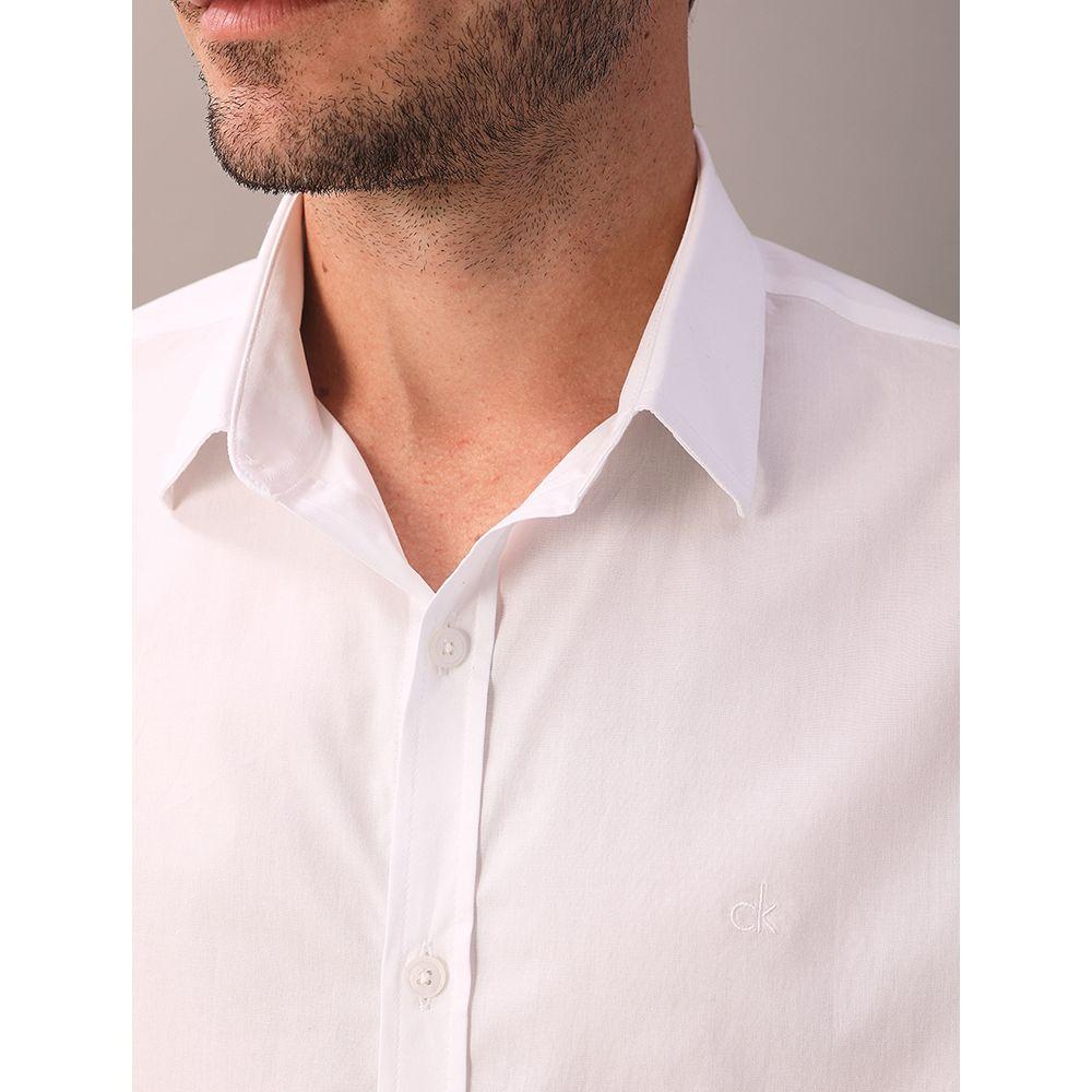 Camisa Mc Algodão Com Elastano - Branco 2 - 3