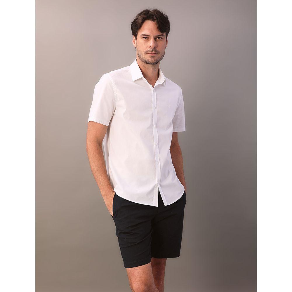 Camisa Mc Algodão Com Elastano - Branco 2 - 5