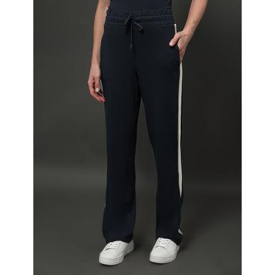 Calça Feminina Retilínea em Contraste Calvin Klein Jeans - Marinho