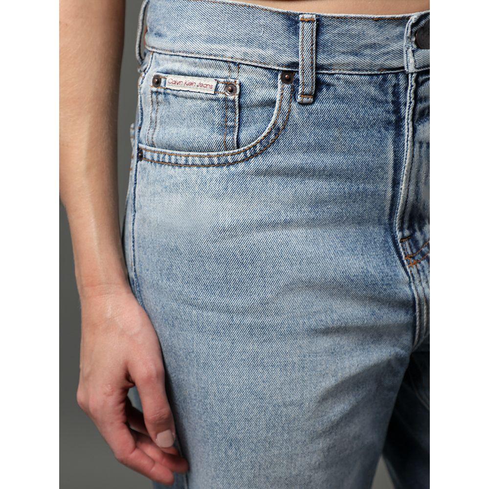 Calça Jeans Feminina Barrel Pences Calvin Klein Jeans - Azul Médio - 4