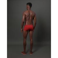 Sunga Trunk Logo Lateral Calvin Klein Swimwear - Vermelho - 3