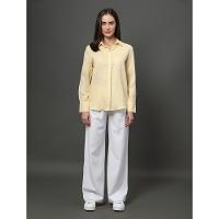 Camisa Feminina Linho Lisa Calvin Klein - Amarelo Manteiga - 3