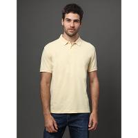 Polo Masculina Regular Sem Friso Calvin Klein - Amarelo Manteiga - 1