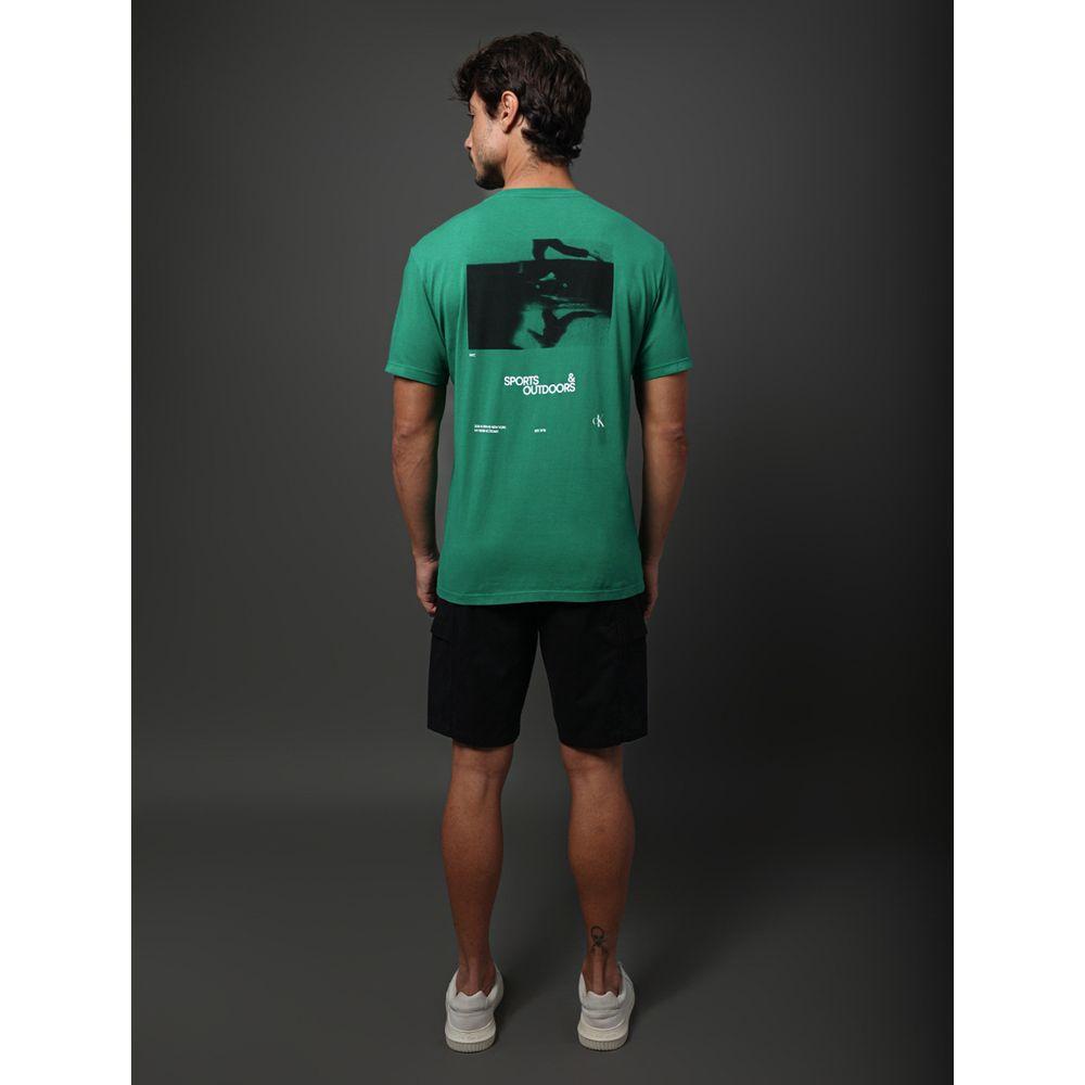 Camiseta Masculina Outdoor Sports Calvin Klein Jeans - Verde Médio - 2
